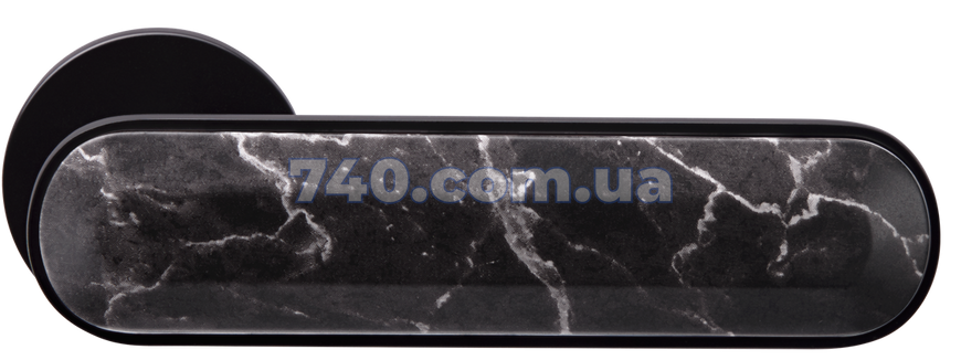 Дверна ручка MVM Z-1804 матовий чорний 40-061447 фото