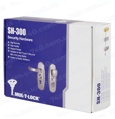 Защитная фурнитура MUL-T-LOCK Platinum SH300 mov-mov din Plate 85/90мм Никель_сатин 50-55мм 3клас Platinum nickel_Satin Комплект 40-0029429 фото