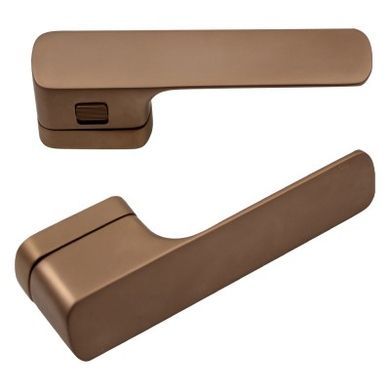 Дверная ручка M&T Minimal 2.0 R/WC Left TIN-B титан/коричневый матовый 63740 фото