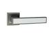 Дверна ручка LINDE А-2015 матовий антрацит з білою вставкою 40-502015 фото