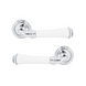 Дверна ручка FIMET 1028P-261 F04 Tasha хром/білий фарфор 40-0134232 фото 1