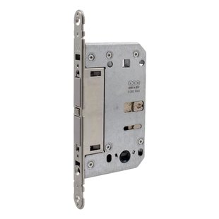 Дверной замок AGB Touch lock WC (для санузла),18*196мм, магнитный серый 44-9833 фото