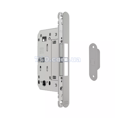 Дверной замок AGB Touch lock WC (для санузла),18*196мм, магнитный серый 44-9833 фото