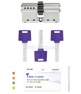 Цилиндр Mul-T-Lock din_kk xp MTL400/ClassicPro 90 nst 40X50 cgw 3key dnd3D_purple_ins 4867 box_s 45-140 фото