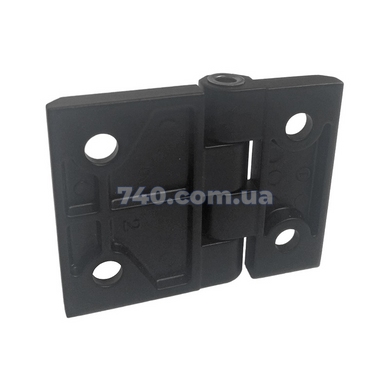 Петля для дверей шкафов RZ H5063.1.2.1, металл, чёрная, 50*63 мм 49-1566 фото