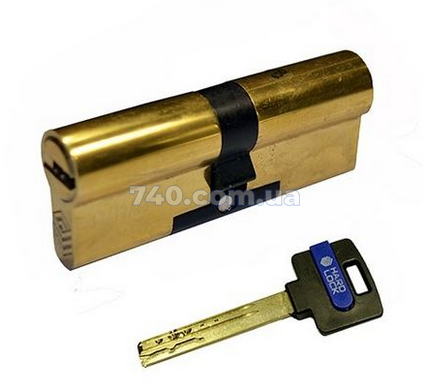 Цилиндр HardLock серии К 80 мм (40x40) ключ-ключ золото 40-0028418 фото