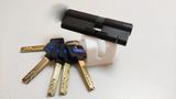Цилиндр HardLock серии К 60 мм (30x30) ключ-ключ черный 44-8837 фото
