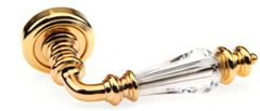 Ручка дверна Fadex Siena 472V Swarovski. O01 - золото 24К 40-012547881 фото