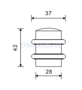 Стопор для двери RDA 1538 матовая латунь 40-0021493 фото