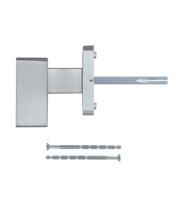 Ручка дверная ROSTEX DESIGN H53 fix SQUARE Нерж.сталь_мат насквозь Design NEREZ_MAT Половинка, шток 65мм 40-0049849 фото