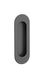 Ручка для раздвижных дверей STERK 1717 овальная черный матовый 44-10350 фото 1