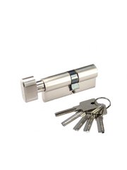 Циліндр GERDA H-PLUS ключ-тумблер 30TX45 5кл. нікель сатин 44-10879 фото
