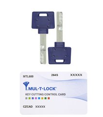 Комплект ключів MUL-T-LOCK Interactive+/MTL600 2KEY+CARD 430102 фото
