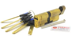 Циліндр HardLock серії К 60 мм (30Tx30) ключ-тумблер бронза 44-8839 фото