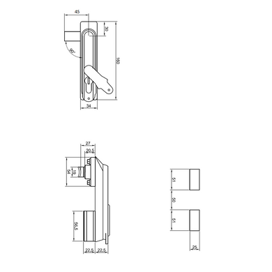 Фурнитура для металлического шкафа RZ L925.2.1.0.SW-10045 49-1808 фото
