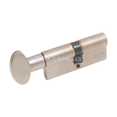 Цилиндр MGSERRATURE 62 мм (31x31T) ключ-тумблер, матовый никель 40-0022816 фото