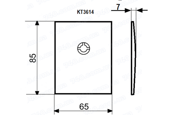 Щиток DISEC KT3614 Omega Square Фарба_чорна N Без шторки 44-4314 фото