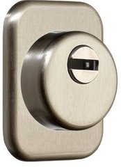 Дверний протектор AZZI FAUSTO F23 ANT з юбкою, прямокутний, нікель сатин, H60 мм 000005285 фото