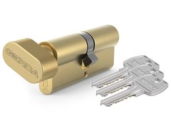 Циліндр GERDA WKE-1 30TX30 ключ-тумблер латунь 44-10832 фото