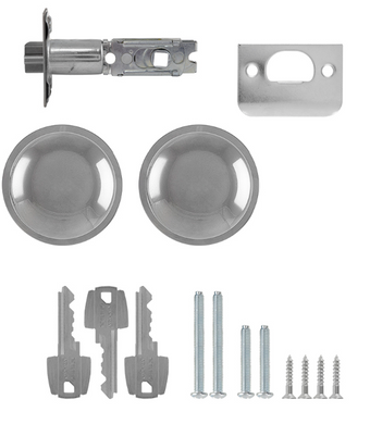 Замок врезной TESA KNOBSET 3905U0 UNIV BS60/70мм Хром 33-52мм наскрізь BOLA Комплект 44-8324 фото