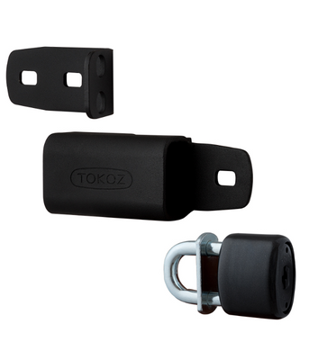 Замок висячий Tokoz UZ_240+_з_навісами 3key TK4_M R_shackle 31мм 9мм box 44-8360 фото