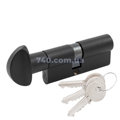 Циліндр Cortelezzi Primo 117F 70 мм (40x30T) ключ-тумблер чорний 40-0052765 фото