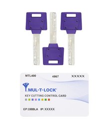 Комплект ключів MUL-T-LOCK ClassicPro/MTL400 3KEY+CARD 430086 фото
