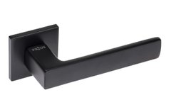 Дверная ручка Prius Кватро А 422 R78 (тонкая розетка, 6 мм) FB черный матовый 44-10588 фото