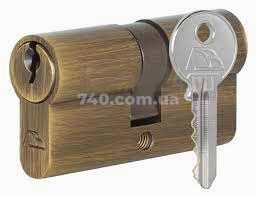 Цилиндр DECOBRASS ключ\ключ 60MM (30X30) полированная поцарапанная бронза 44-8968 фото