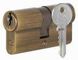 Цилиндр DECOBRASS ключ\ключ 60MM (30X30) полированная поцарапанная бронза 44-8968 фото 1
