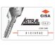 Дверной цилиндр Cisa Astral S 70 мм (40х30Т) ключ-тумблер, латунь. 40-0038407 фото 4