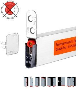 Поріг висувний PLANET HS-plus 13x30mm/22mm 55 db 960 мм дерев'яні FIRE 44-9523 фото