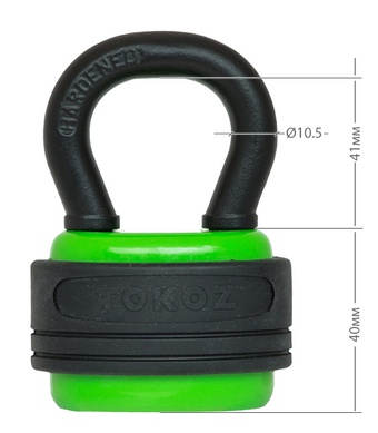 Замок навесной Tokoz Herkules 3key TK11_M R_shackle 41мм 10,5мм 44-8361 фото