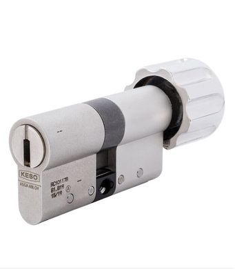 Циліндр Keso din_mod_kt B 8000_Ω2 80 nm 40X40T to_nm cam30 3key tr_petrol _extralong_42,5mm 1832 box 40-0135534 фото