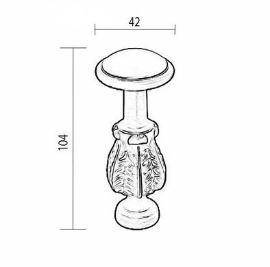 Ограничитель хода Fadex Decor FP03. B02-бронза матовая 44-7406 фото