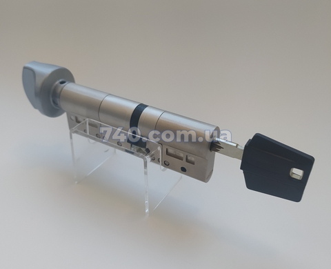 Циліндр TOKOZ PRO 300 (45x45T) ключ-тумблер матовий хром 44-4827 фото
