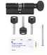 Циліндр MUL-T-LOCK DIN_KT MTL300 90 BM 45x45T TS_BM CAM30 3KEY DND_BLACK 586C 50-657 фото 1