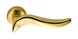 Дверна ручка Colombo Design Piuma (розета 45 мм) полірована латунь 40-0025359 фото