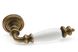 Ручка дверна Fadex Siena Ceramic V. B02-бронза матова/біла кераміка 40-01267884 фото