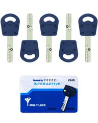 Комплект ключів MUL-T-LOCK INTERACTIVE 5KEY+CARD 430056 фото