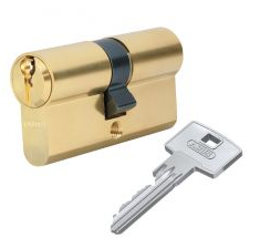 Дверний циліндр ABUS S60P, ключ-ключ, 60 (30х30) золото 44-5189 фото
