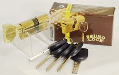 Цилиндр BRUNO SECURITY 60мм (30х30Т) ключ-тумблер латунь 40-0521341 фото
