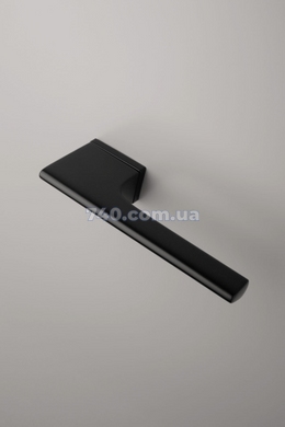 Дверна ручка APRILE Lupina RTH 7S AS чорний матовий (тонка розетка) 45-259 фото