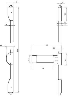 Замок JPM-PJ3000-08-0A для евакуаційного виходу 41-00021287 фото