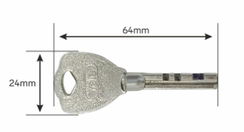 Замок навесной YALE Y112/50/165, &Oslash;скобы 9mm, w=50mm, h=165mm, 3 ключа 55-11 фото