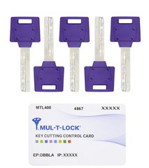 Комплект ключей MUL-T-LOCK ClassicPro/MTL400 5KEY+CARD 430057 фото