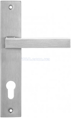 Ручка дверная на планке под цилиндр MVM S-1135-85 SS 44-9059 фото