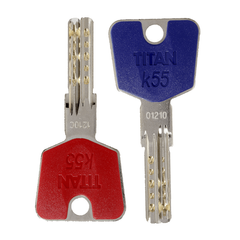 Ключ дублікат TITAN K55 синій 000000547 фото