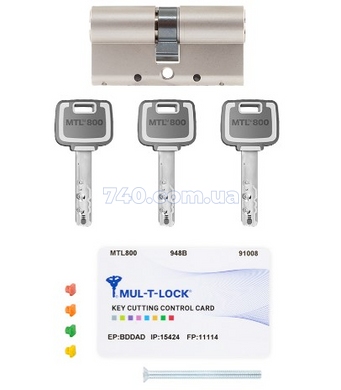 Цилиндр Mul-T-Lock din_kk xp MTL800/MT5+ 90 nst 40X50 cam30 3key dnd2c_g/W 948B Box_Mtl800 9566827 фото