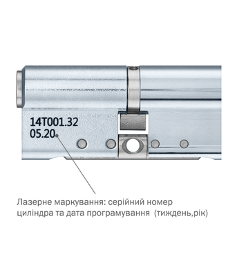 CLIQ Циліндр Abloy din_mod_kk hard CYLP332T PROTEC2 69 cr 38hix31 cam30 cliq m/s ta77zz 49-3871 фото